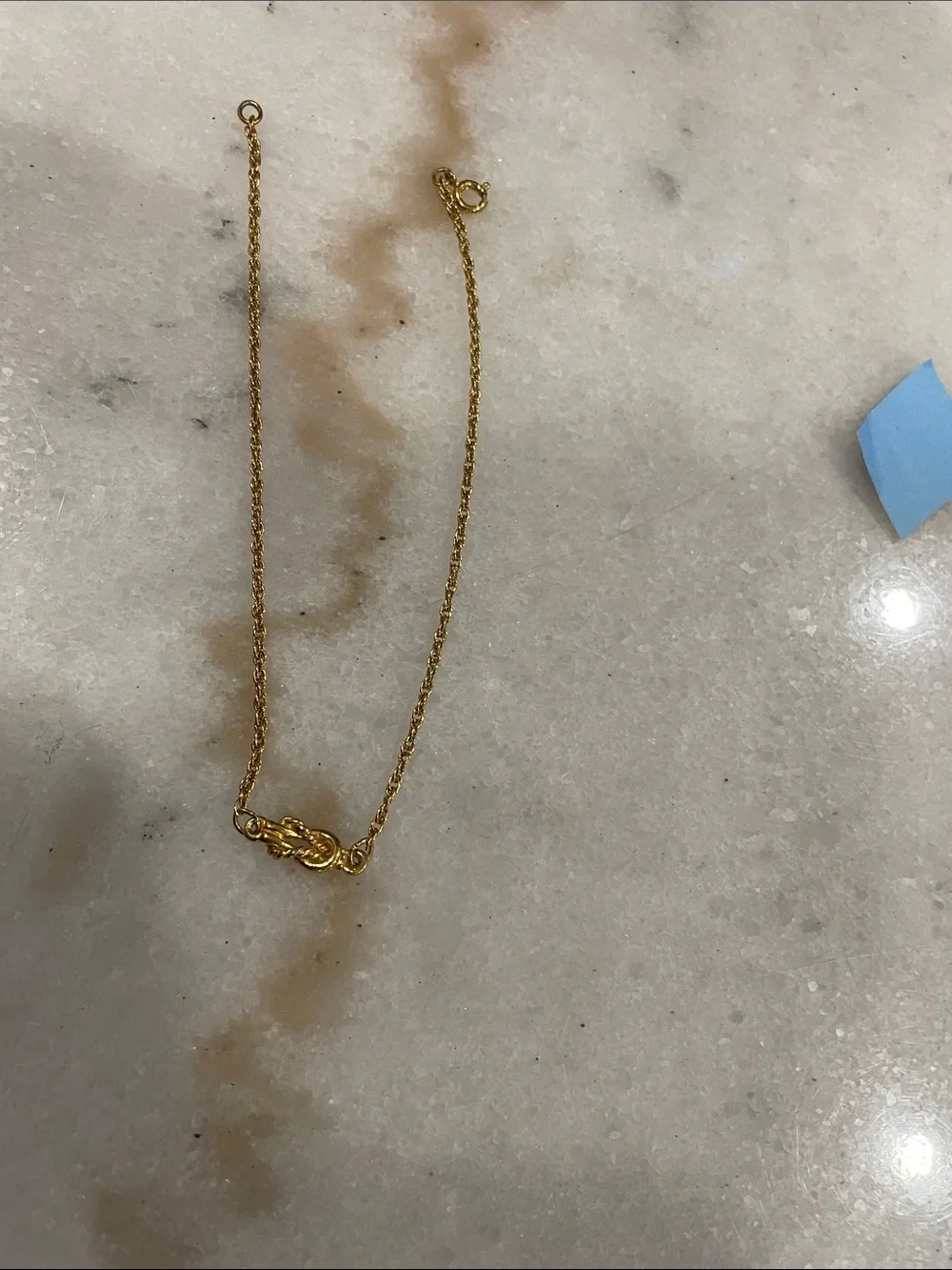 Delicate Gold Knot Pendant bracelet- Women Jewelry